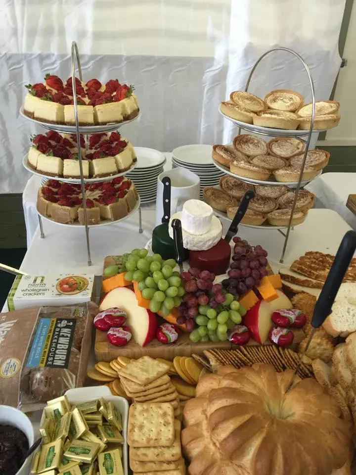 A table of handmade desserts ready for wedding guests