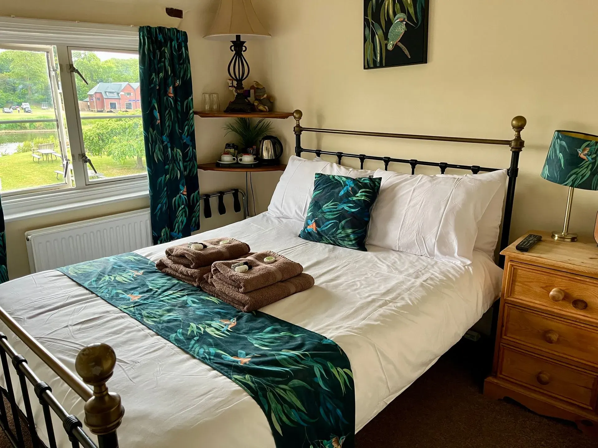 A traditional en-suite double guest room