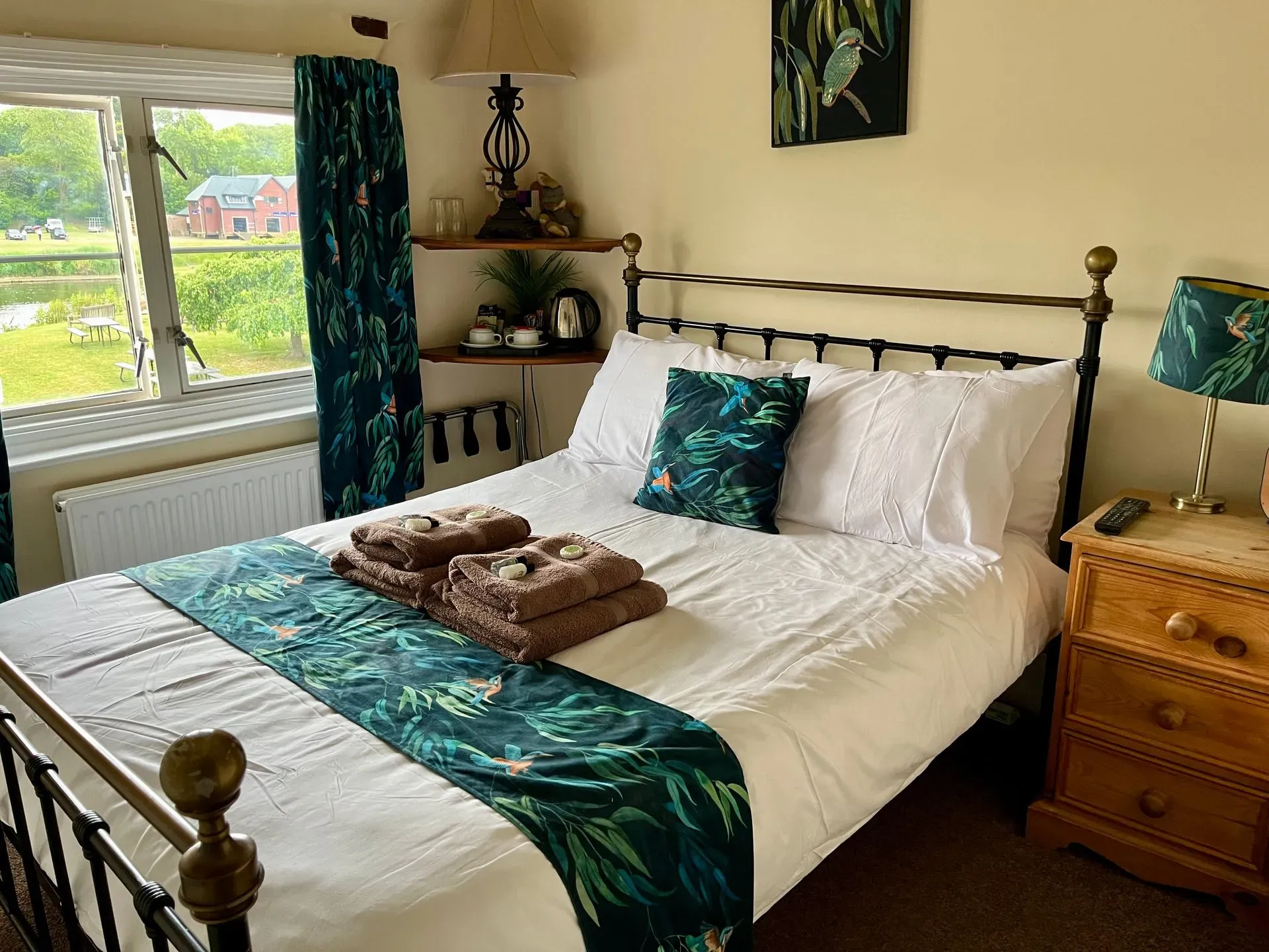 A traditional en-suite double guest room